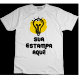 camiseta com estampa personalizada Glicério